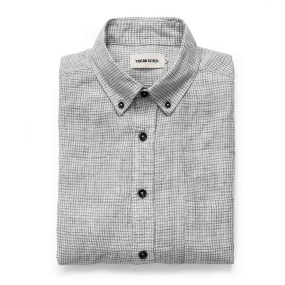 Taylor Stitch -The Jack in Ash Gingham - XL
